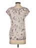 Eliot 100% Silk Tie-dye Gray Short Sleeve Top Size XS - photo 2