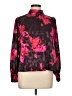 Nine West Floral Burgundy Long Sleeve Blouse Size L (petite) - photo 1