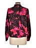 Nine West Floral Burgundy Long Sleeve Blouse Size L (petite) - photo 2