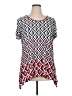 Lark Lane Red Short Sleeve Blouse Size XL - photo 1