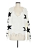 Polly & Esther 100% Acrylic Stars White Pullover Sweater Size M - photo 1