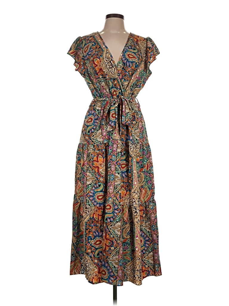 Pre-owned Shein Casual Dress In Brown