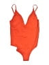 Kona Sol Solid Orange One Piece Swimsuit Size XL - photo 1
