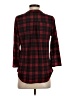 Always Indigo 100% Polyester Plaid Red 3/4 Sleeve Blouse Size S - photo 2