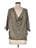 Versona Gray 3/4 Sleeve Top Size M - photo 1