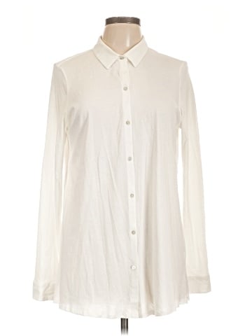 Eileen Fisher Long Sleeve Button-Down Shirt (view 1)