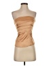 Bebe Tan Sleeveless Silk Top Size S - photo 1