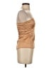 Bebe Tan Sleeveless Silk Top Size S - photo 4