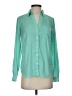 Outback Red 100% Polyester Polka Dots Teal Long Sleeve Blouse Size XS - photo 1