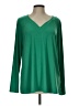 Dennis by Dennis Basso Green Long Sleeve Blouse Size L - photo 1