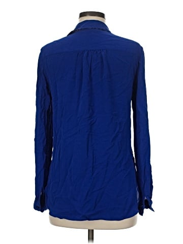 Diane von Furstenberg Long Sleeve Silk Top (view 2)
