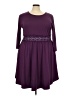 Nemidor 100% Polyester Purple Casual Dress Size 5XL - photo 1