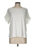 Max Studio White Ivory Short Sleeve T-Shirt Size L - photo 1
