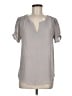 Daniel Rainn Gray Short Sleeve Blouse Size M - photo 1