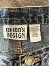 Chico's Design 100% Cotton Graphic Blue Jeans Size Sm (0.5) - photo 7