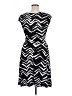 En Focus Studio Chevron-herringbone Black Cocktail Dress Size 14 - photo 2