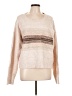 Hem & Thread Color Block Tan Pullover Sweater Size L - photo 1