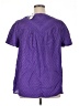 Lane Bryant Purple Short Sleeve Blouse Size 14 - 16 Plus - photo 2