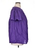 Lane Bryant Purple Short Sleeve Blouse Size 14 - 16 Plus - photo 4