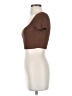 Babaton Brown Short Sleeve Top Size S - photo 5