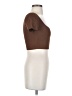 Babaton Brown Short Sleeve Top Size S - photo 4