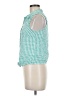 Saint Tropez West Green Sleeveless Button-Down Shirt Size M - photo 5