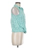 Saint Tropez West Green Sleeveless Button-Down Shirt Size M - photo 4