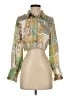 Assorted Brands 100% Polyester Paisley Green 3/4 Sleeve Blouse Size S - photo 1