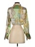 Assorted Brands 100% Polyester Paisley Green 3/4 Sleeve Blouse Size S - photo 2