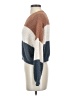 Debut 100% Polyester Color Block Brown Pullover Sweater Size S - photo 5