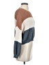 Debut 100% Polyester Color Block Brown Pullover Sweater Size S - photo 4