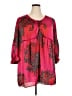 Evolution 100% Polyester Pink 3/4 Sleeve Blouse Size 4X - photo 1
