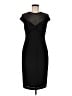 David Meister Solid Black Cocktail Dress Size 6 - photo 1