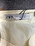 Zara 100% Polyester Solid Ivory Casual Skirt Size XS - photo 4