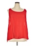 Ambiance Apparel 100% Polyester Red Sleeveless Blouse Size 3X - photo 1