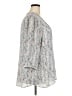 Rose + Olive 100% Polyester Gray 3/4 Sleeve Blouse Size 3X - photo 4