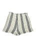 En Creme 100% Rayon Stripes Ivory Shorts Size M - photo 2