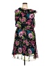 JBS 100% Polyester Floral Black Cocktail Dress Size 22 Petite - photo 1