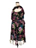 JBS 100% Polyester Floral Black Cocktail Dress Size 22 Petite - photo 5