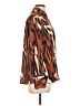 Insight 100% Polyester Animal Print Brown Long Sleeve Blouse Size L - photo 4