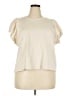Old Navy 100% Cotton Ivory Short Sleeve Top Size XXL - photo 1