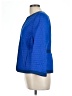 Akris Punto 100% Baumwolle Color Block Blue Jacket Size 12 - photo 5
