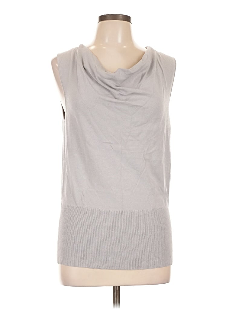 Pre-owned Ann Taylor Sweater Vest In Gray