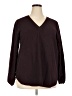 Nine West Burgundy Long Sleeve Blouse Size XXL - photo 1