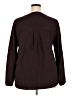Nine West Burgundy Long Sleeve Blouse Size XXL - photo 2