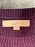 Ann Taylor LOFT 100% Cotton Solid Purple Pullover Sweater Size XL - photo 7