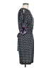 Donna Morgan Chevron-herringbone Black Casual Dress Size 6 - photo 4