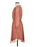 Collective Concepts 100% Polyester Polka Dots Orange Casual Dress Size XS (petite) - photo 5