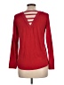 Wishful Park Red Long Sleeve Top Size L - photo 2