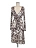 Three Dots Paisley Gray Cocktail Dress Size M - photo 1